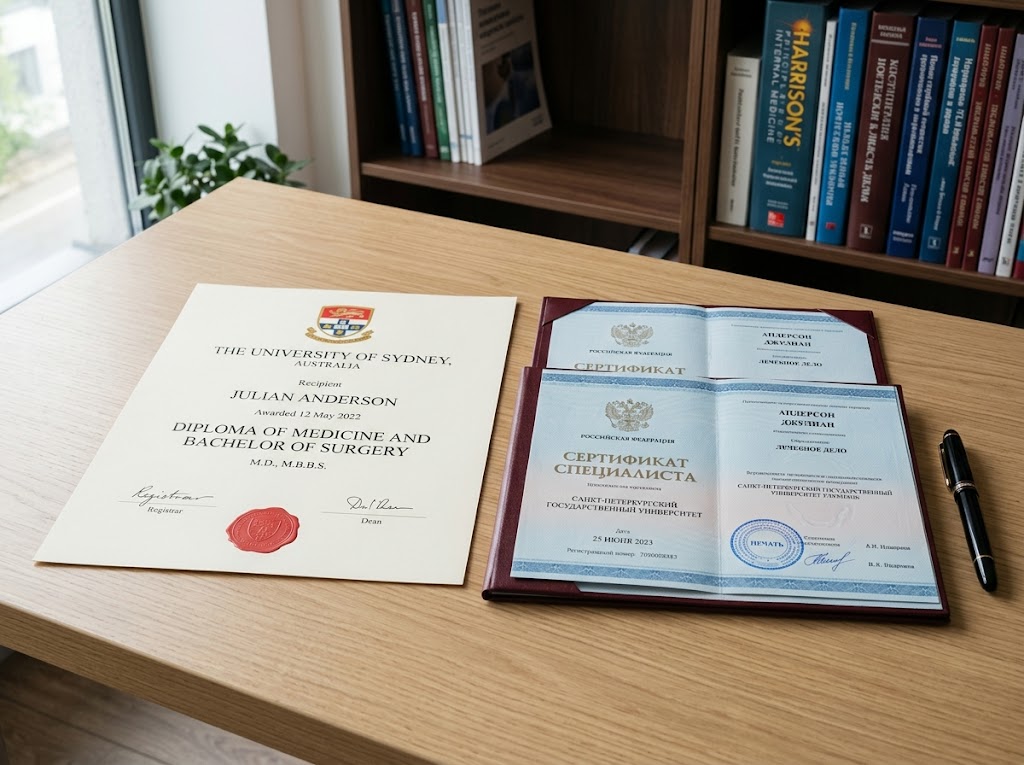 Нострификация иностранного медицинского диплома в РФ (ДПО)