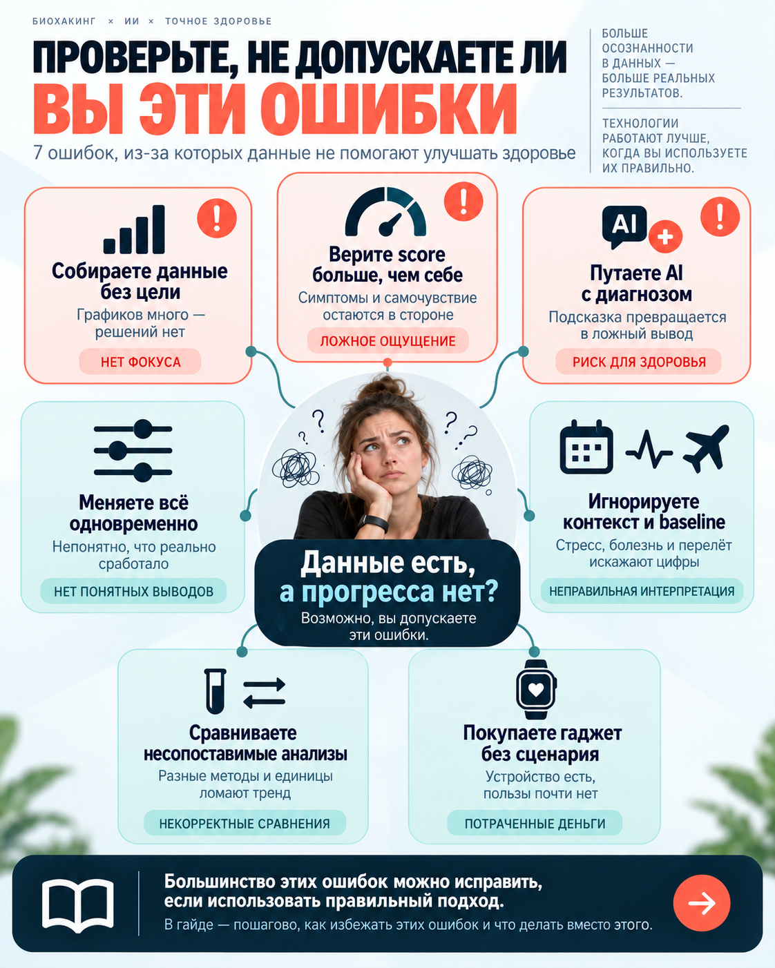 Ошибки и проверки по теме «ИИ в биохакинге»