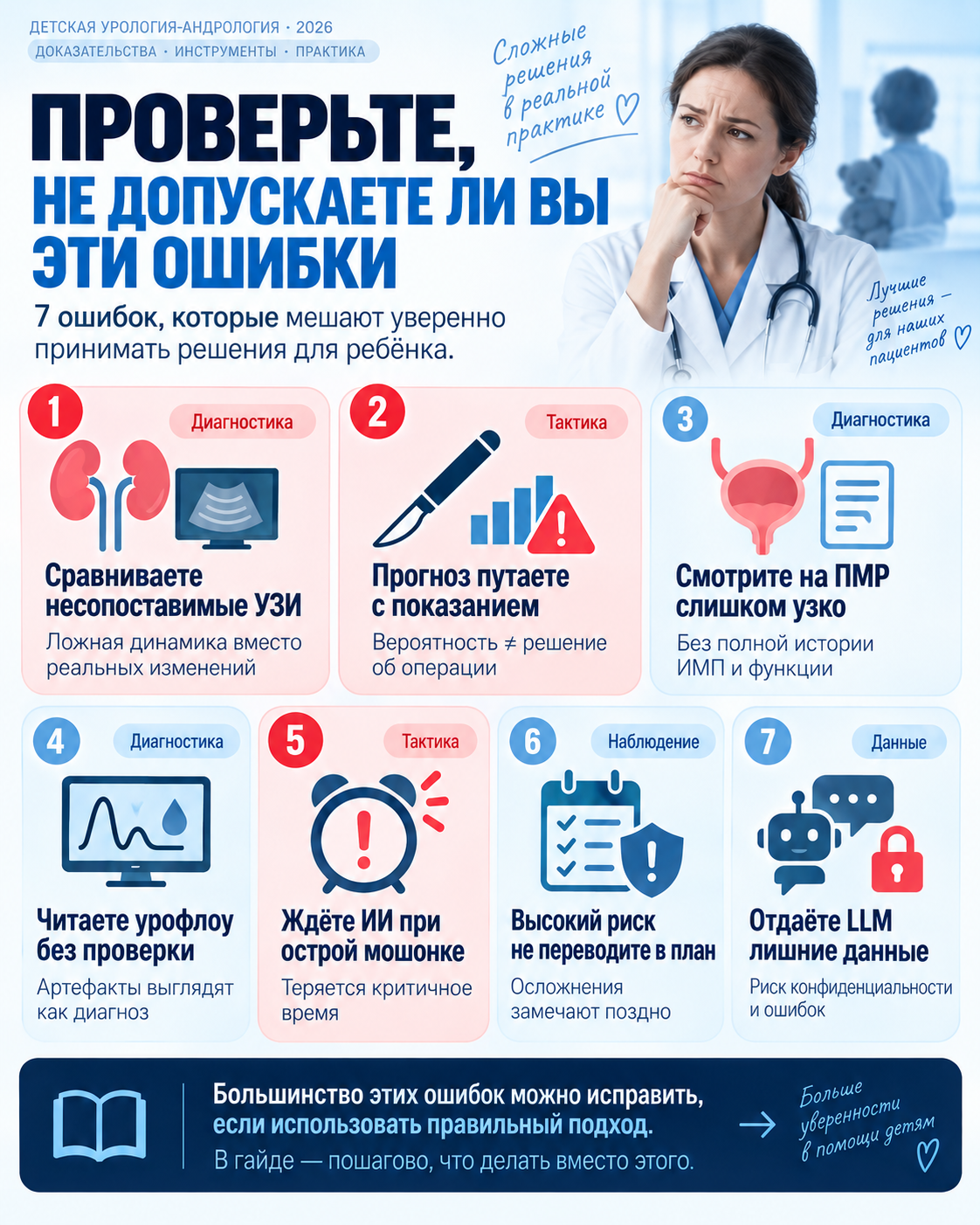 Ошибки и проверки по теме «ИИ в детской урологии-андрологии»