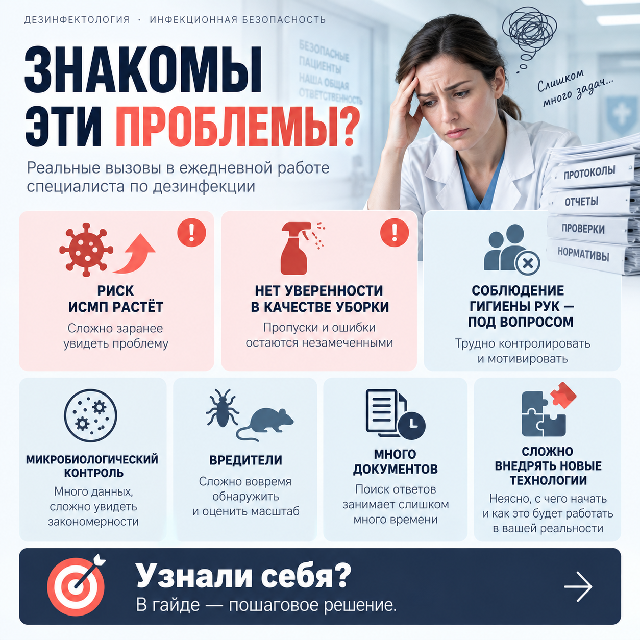 Обзор рабочих ситуаций по теме «ИИ в дезинфектологии»
