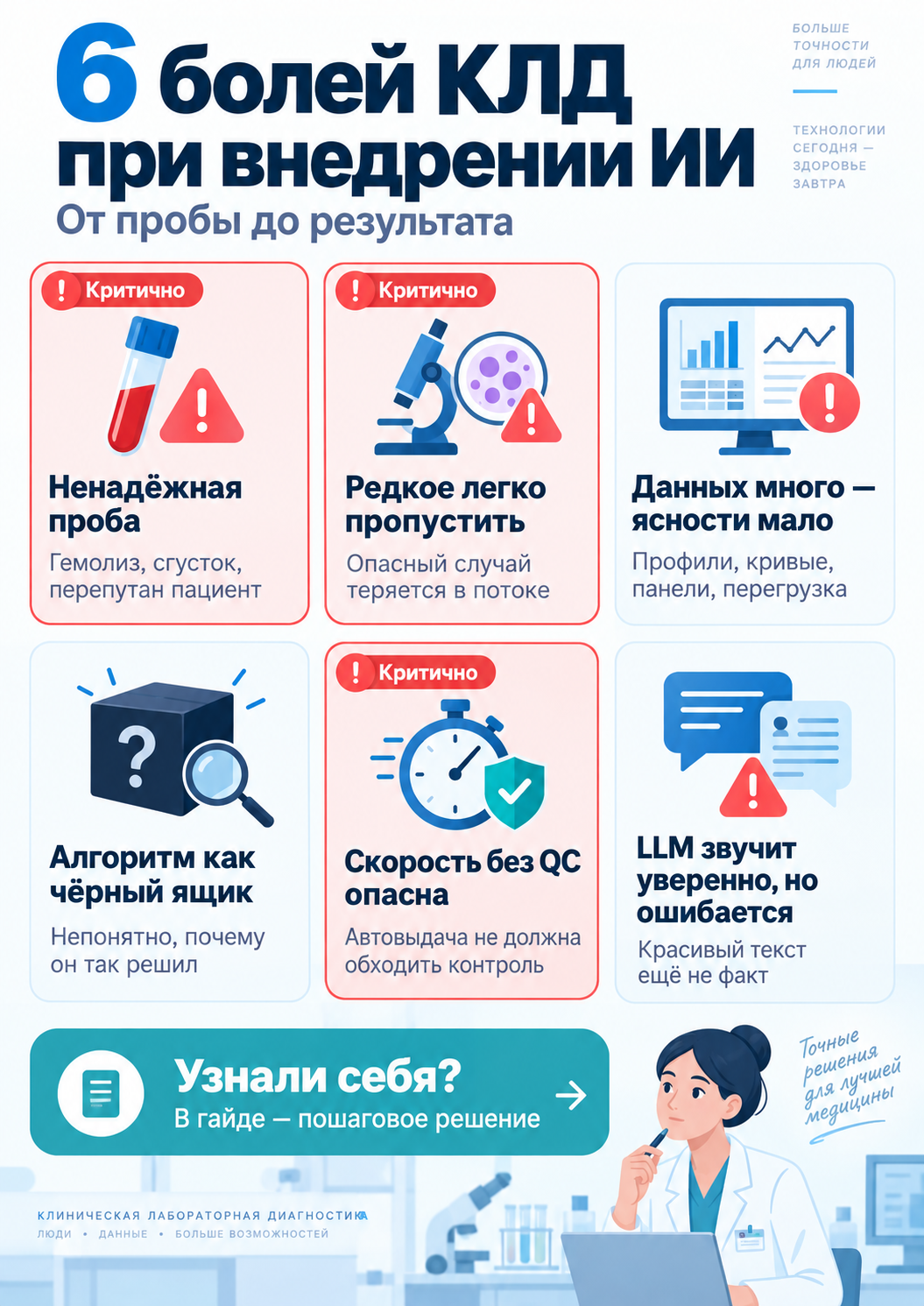 Обзор рабочих ситуаций по теме «ИИ в клинической лабораторной диагностике»