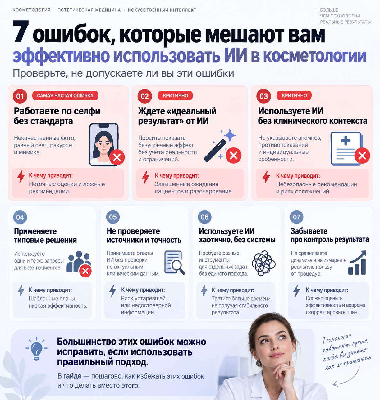 Ошибки и проверки по теме «ИИ в косметологии»
