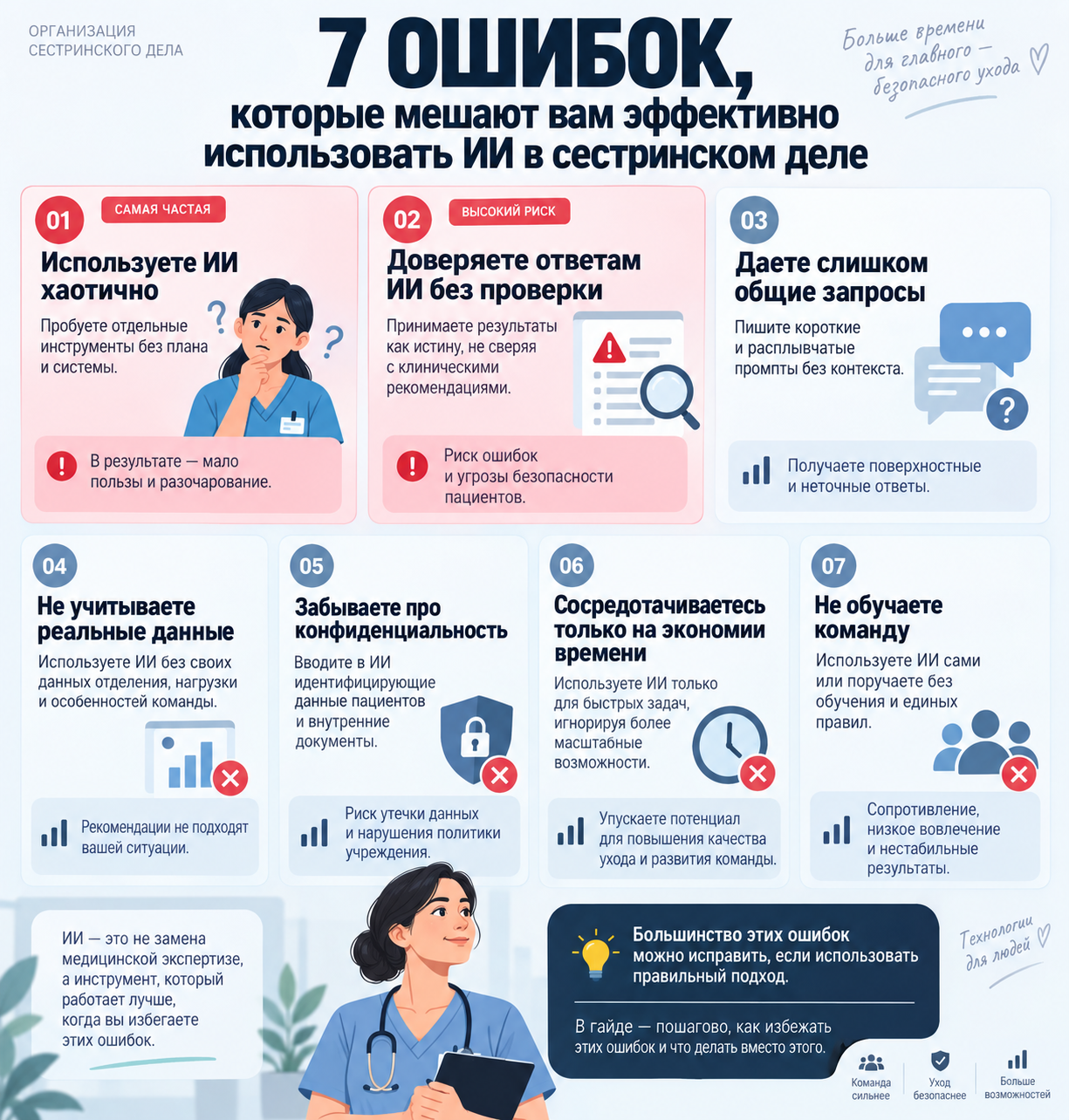 Ошибки и проверки по теме «ИИ в организации сестринского дела»