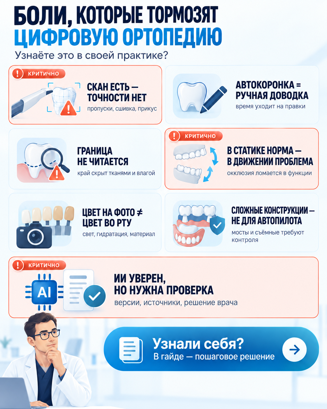 Обзор рабочих ситуаций по теме «ИИ в ортопедической стоматологии»