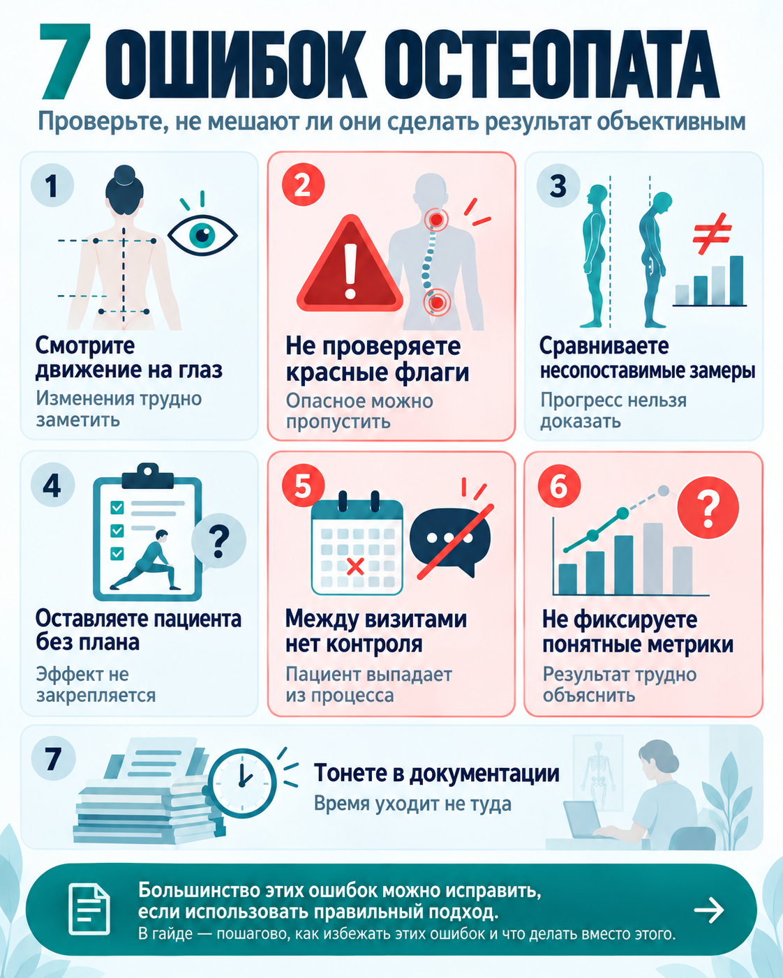 Ошибки и проверки по теме «ИИ в остеопатии»