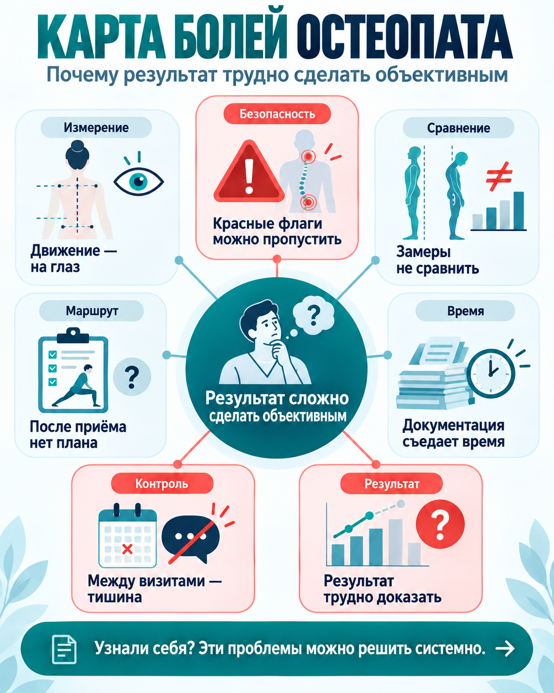 Карта рабочих задач по теме «ИИ в остеопатии»