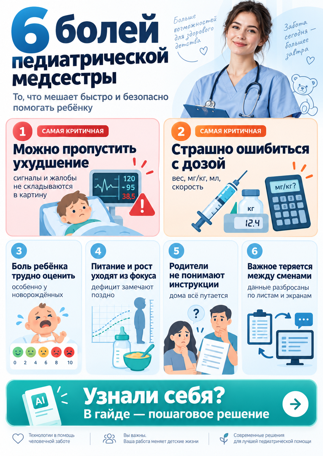 Обзор рабочих ситуаций по теме «ИИ в сестринском деле в педиатрии»