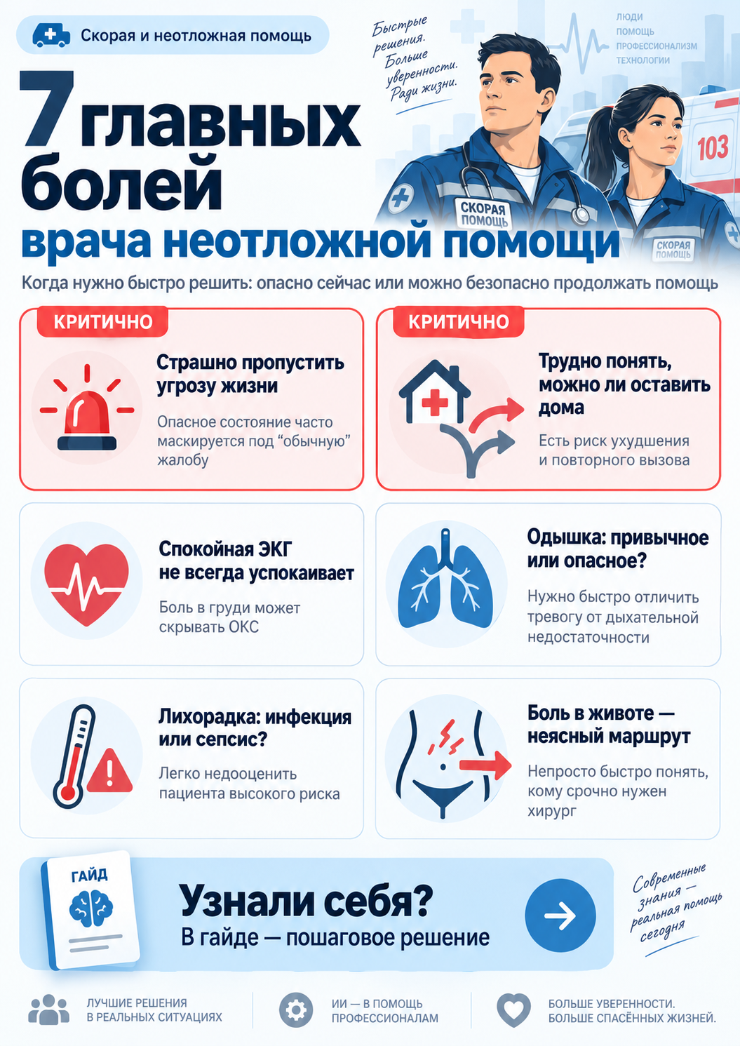 Обзор рабочих ситуаций по теме «ИИ в скорой и неотложной медицинской помощи»