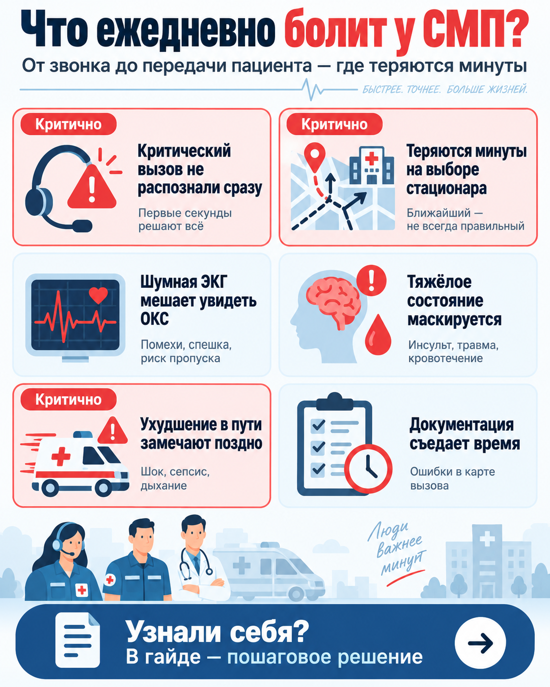 Обзор рабочих ситуаций по теме «ИИ в скорой медицинской помощи»