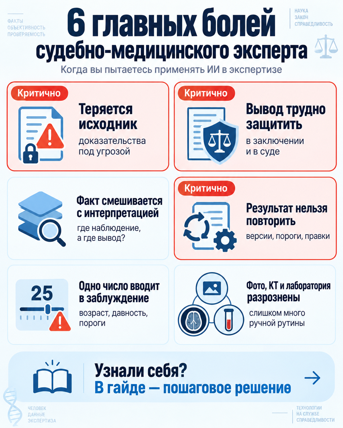 Обзор рабочих ситуаций по теме «ИИ в судебно-медицинской экспертизе»