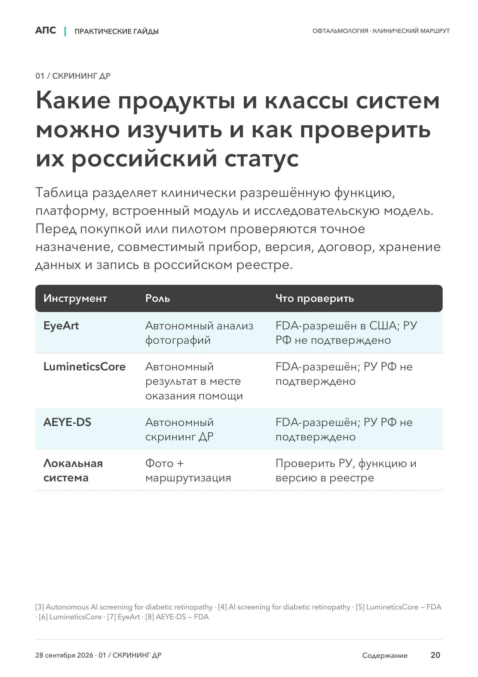 Какие продукты и классы систем можно изучить и как проверить их российский статус — страница 20